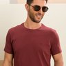 camiseta masculina algodao marrom baumgarten frente 1