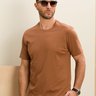 camiseta masculina suedine gold d marrom
