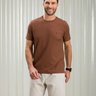 camiseta masculina texturizada baumgarten marrom