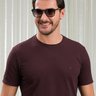 camiseta masculina baumgarten texturizada vinho frente
