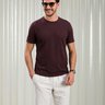camiseta masculina baumgarten texturizada vinho