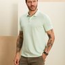 camisa polo masculina verde texturizada