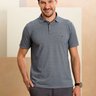 camisa masculina polo piquet mescla