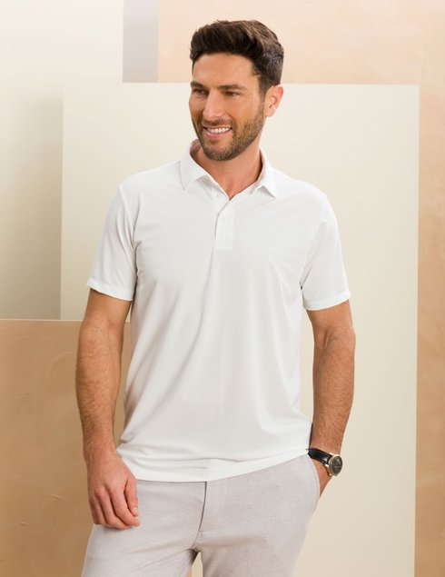 camis masculina polo ultra stretch branca