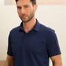 03 camisa masculina polo manga curta ultra stretch branco gelo