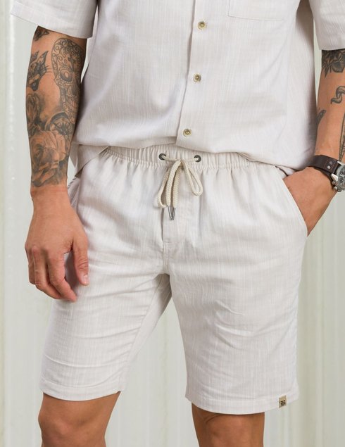 shorts casual masculino baumgarten bege