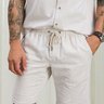 shorts casual masculino baumgarten bege
