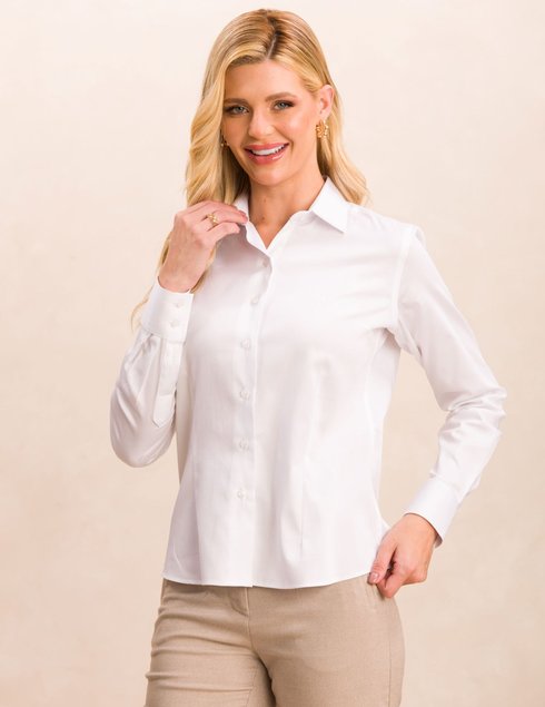 63 camisa woman manga longa classica