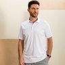 16 camisa masculina polo manga curta suedine gold d branca