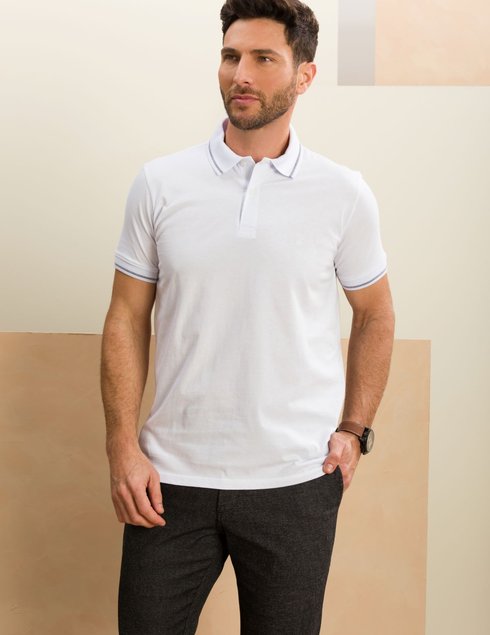 17 camisa masculina polo manga curta meia malha branca