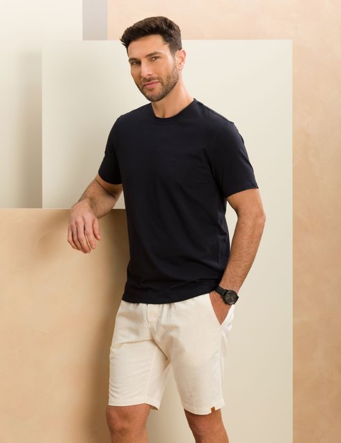 11 camiseta masculina manga curta basica algodao com elastano