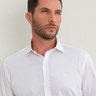 camisa social baumgarten premium viscose de bambu branca frente12