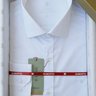 01 camisa masculina manga longa premium tradicional lisa viscose de bambu branco