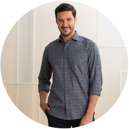 04 camisa masculina manga longa premium tradicional flanela xadrez com bolso